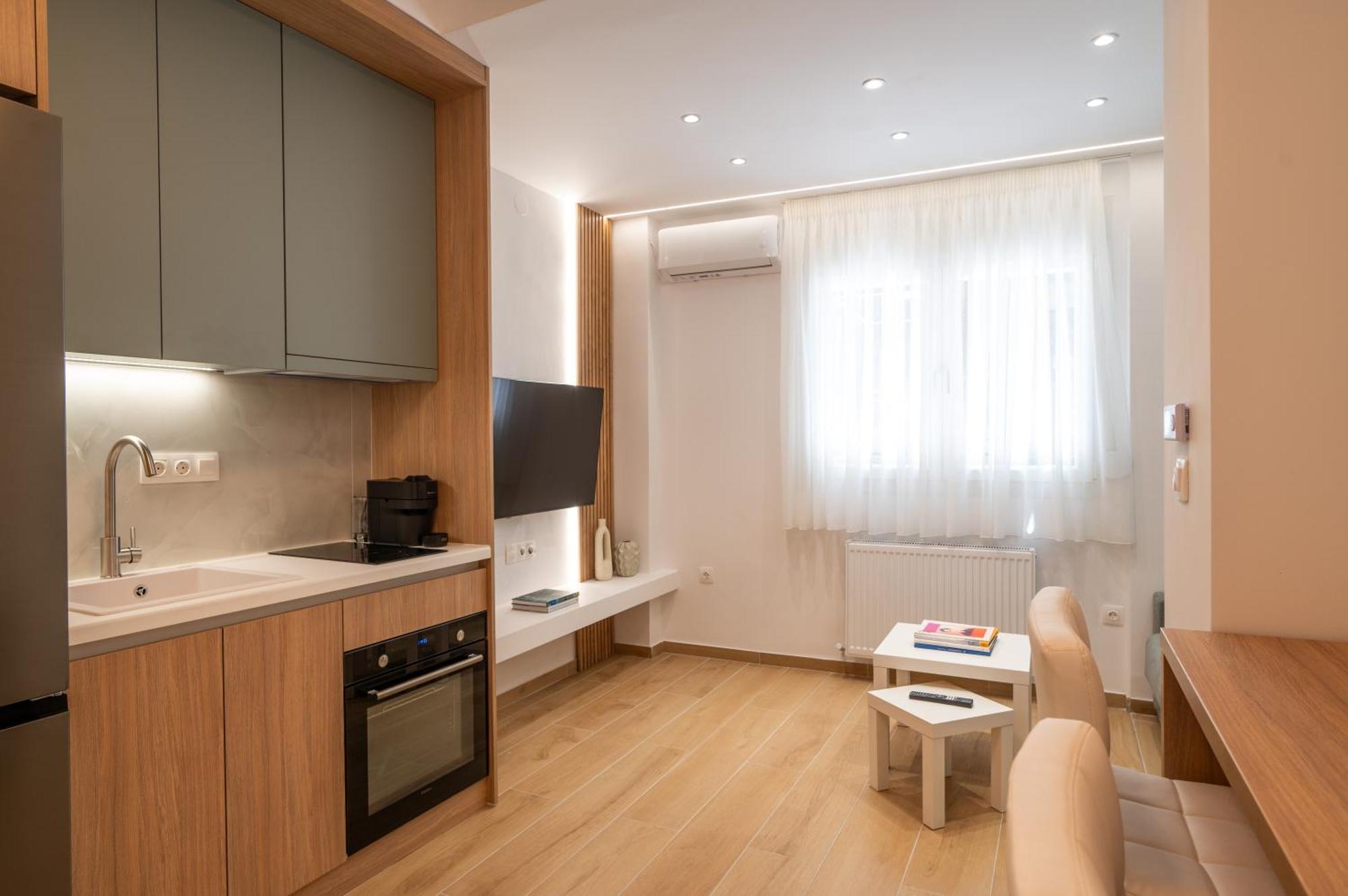 テッサロニキHoney Oak & Cream Patio By Nestアパートメント エクステリア 写真